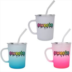 DX9060 13.5 Oz. Symphony Lidded Glass Mug With Full Color Custom Imprint